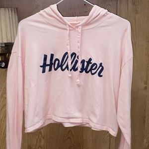 Hollister cropped boyfriend hoodie